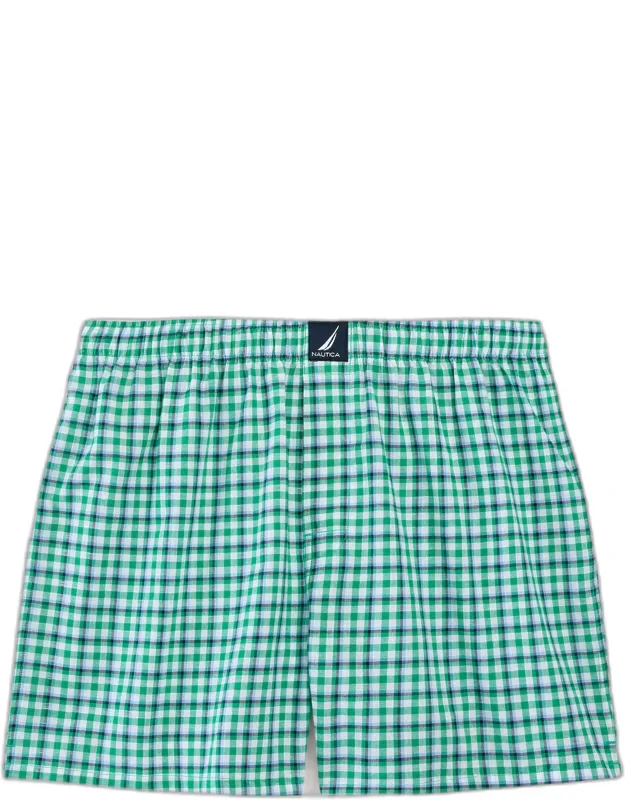 Plaid Woven Boxers
