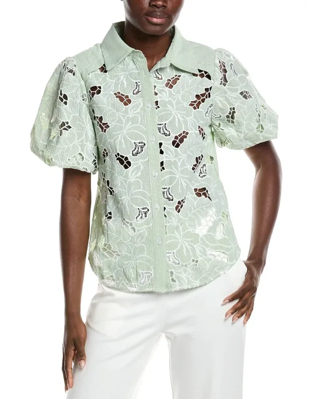 Lace Cutwork Shirt
