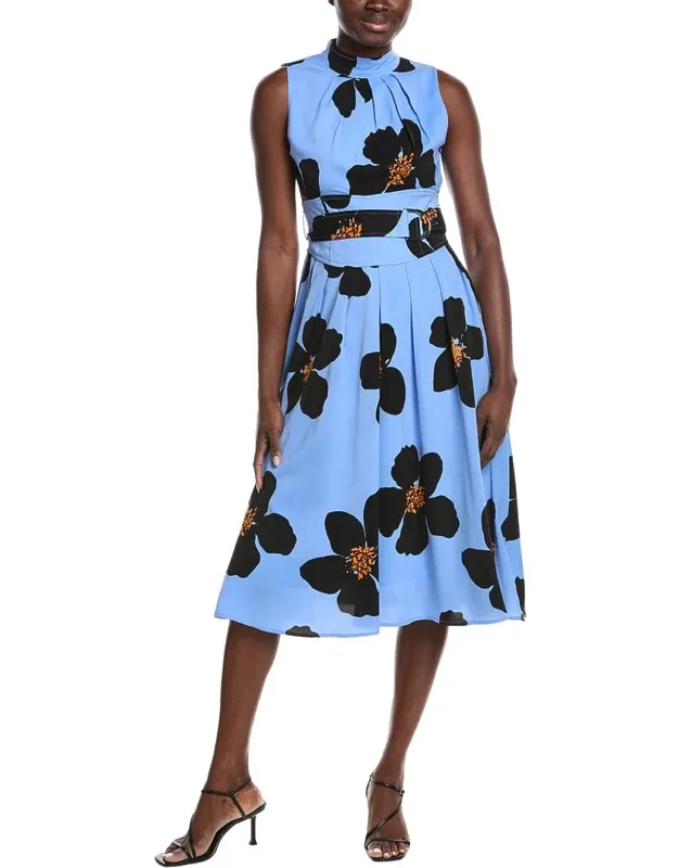 Big Flower Print Mini Dress