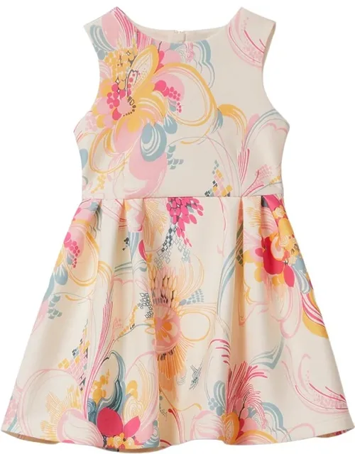 Pleated Scuba Dress