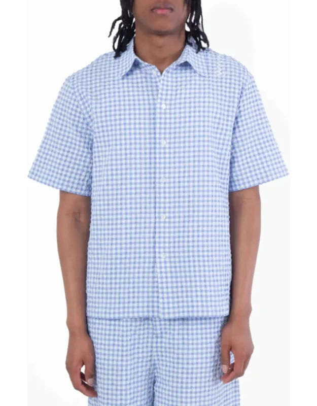 Seersucker Checked Shirt