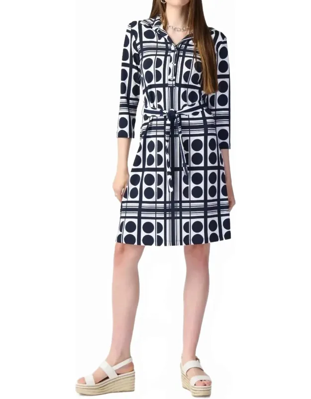 Knee Length 3/4 Sleeve Dress