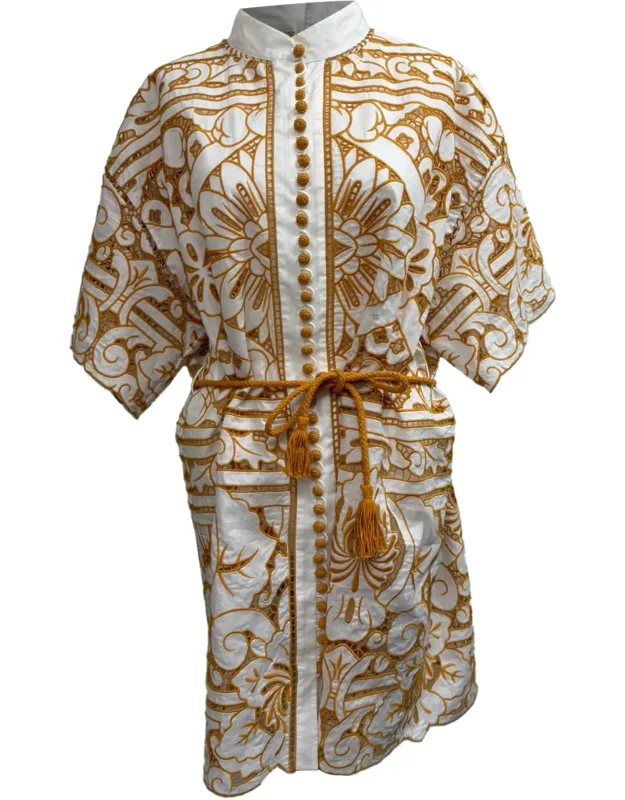 Broderie Anglaise Mini Dress