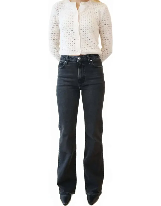 High Waist Relaxed Bootcut Jeans