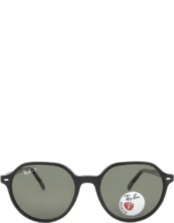 Thalia Polarized Green Square Sunglasses