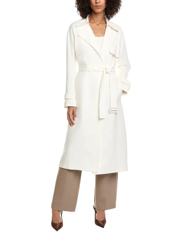 Modern Crepe Trench Coat