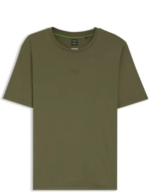 Mercerized Cotton T-shirt With Rear Graphics