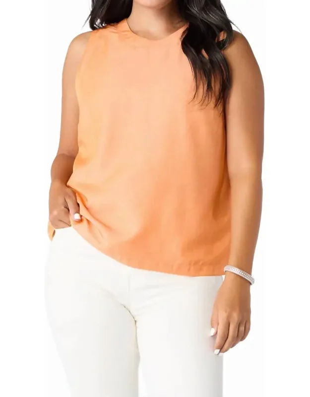 Carey Tank With Back Button Detail