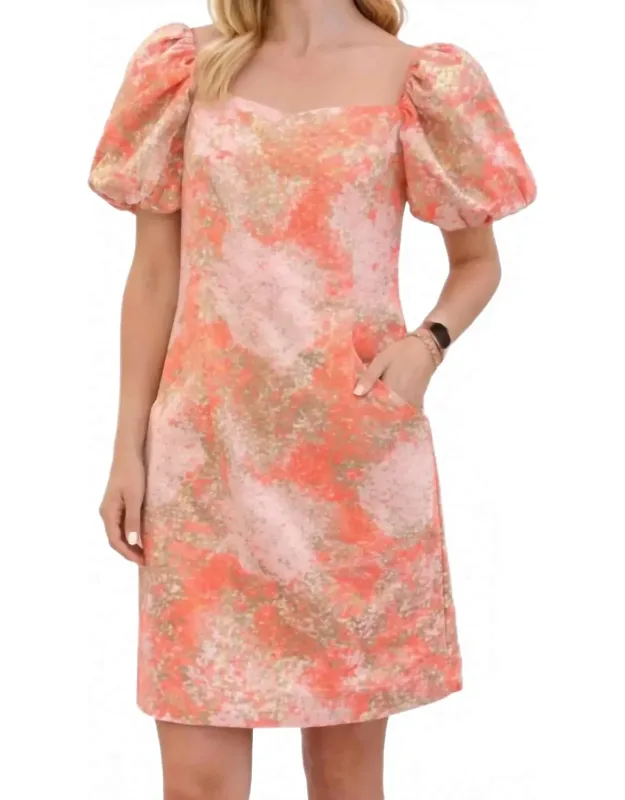 Puff Sleeve Mini Party Dress