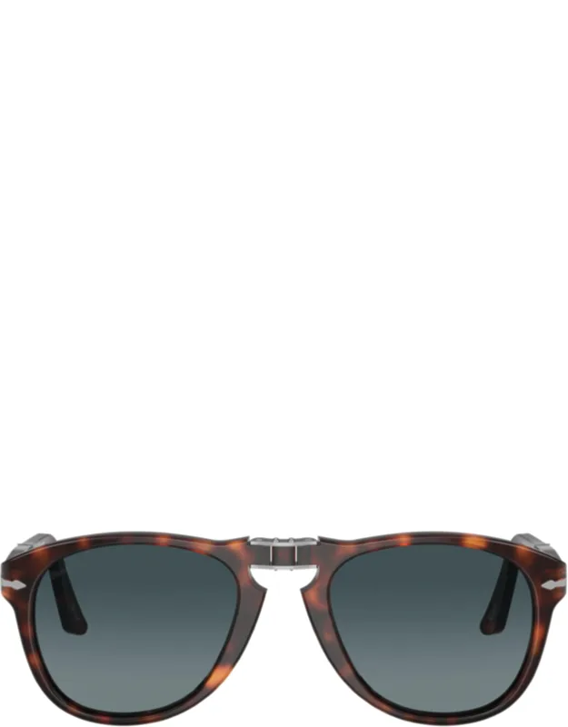 Round Tortoiseshell Acetate Sunglasses With Keyhole Bridge