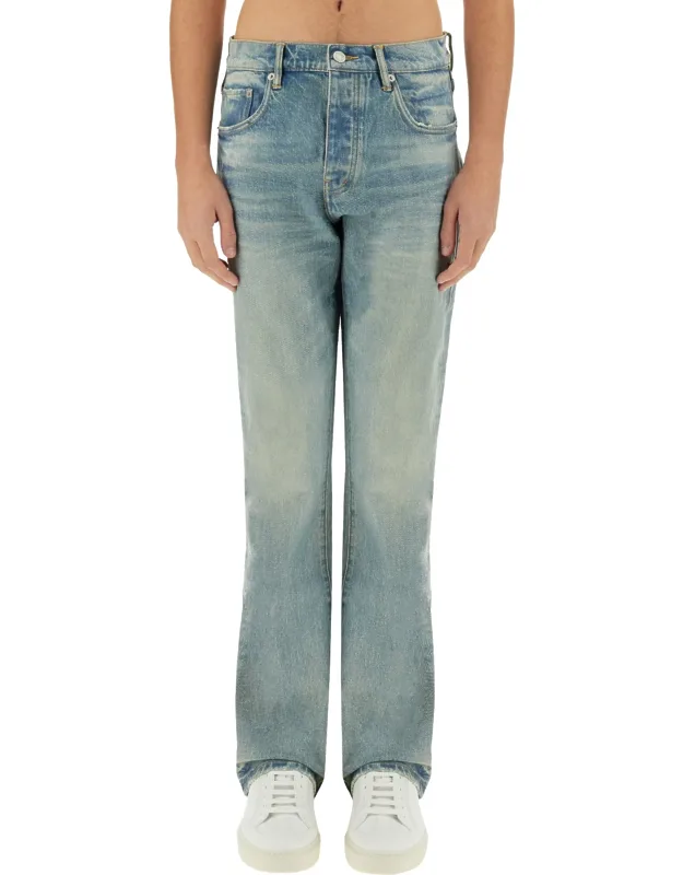 Coated Flare Jeans