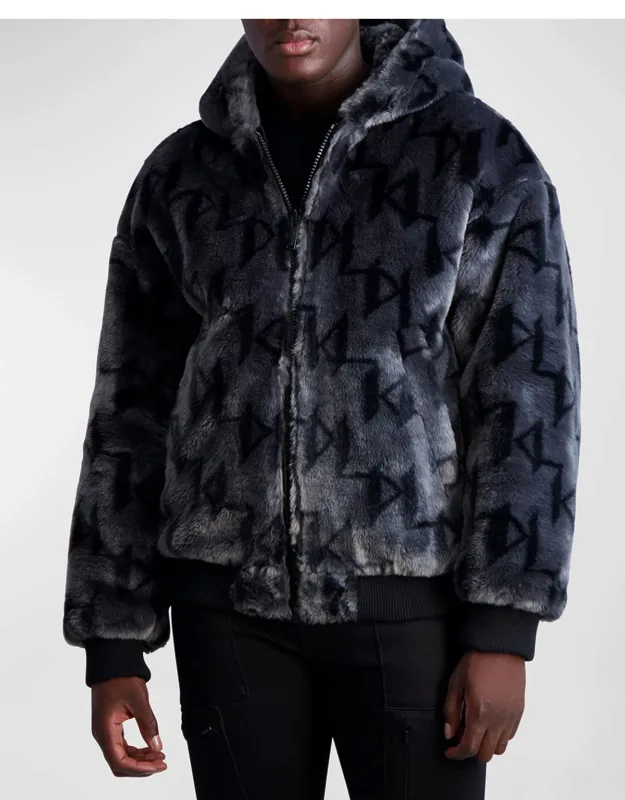 Reversible Bomber Jacket With Faux Fur