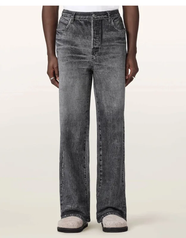 Lenny Illusion Of Denim Wide Leg Pants