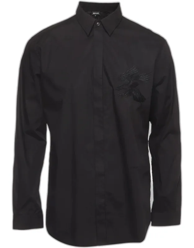 Embroidered Cotton Long Sleeve Shirt