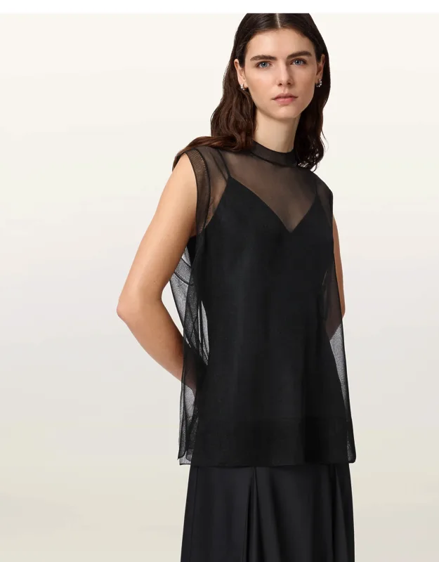Ava Sleeveless Satin Midi Dress