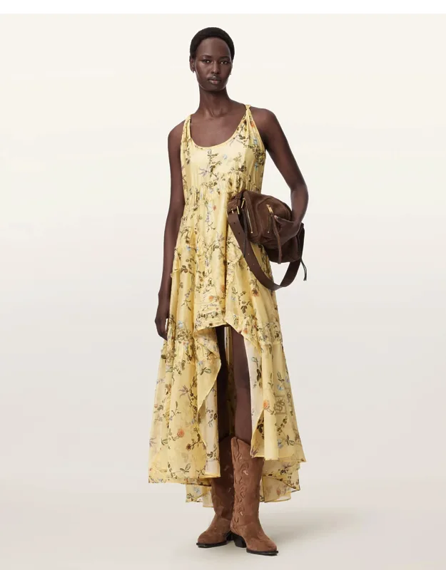 Floral Asymmetric Dress