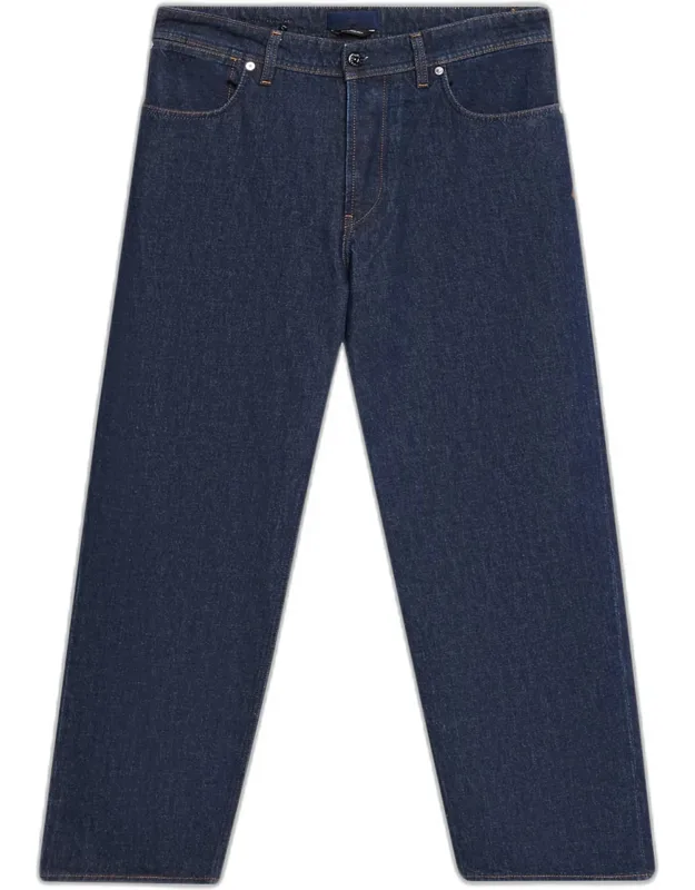 Wide-leg Rinsed Denim Jeans