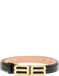 Bb Logo Leather Belt