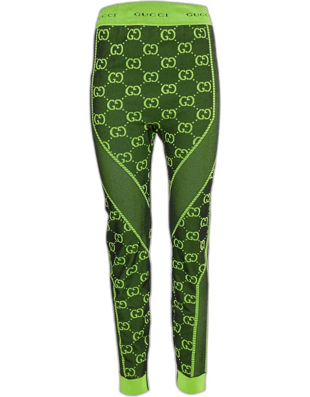 Monogram Jacquard Knit Leggings