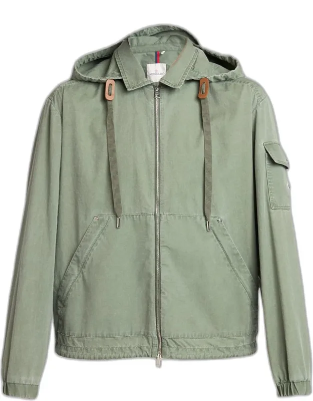 Cotton Full-zip Hooded Jacket