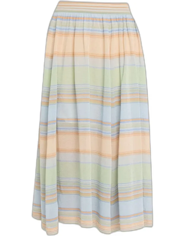 Stripe Circle Skirt