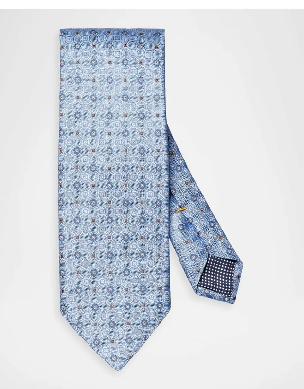 Floral-medallion Silk Jacquard Tie