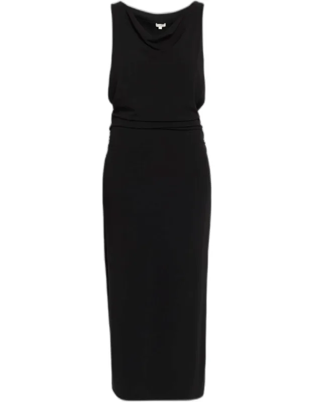 Cowl-neck Tank Dress