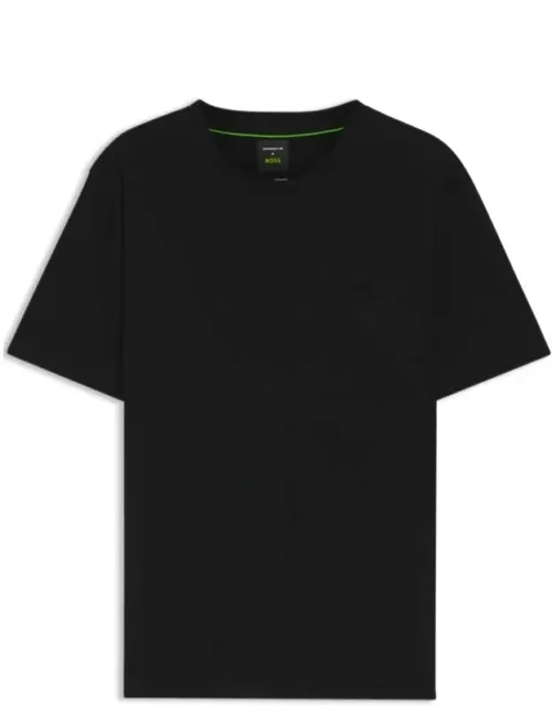 Mercerized Cotton T-shirt With Reflective Branding
