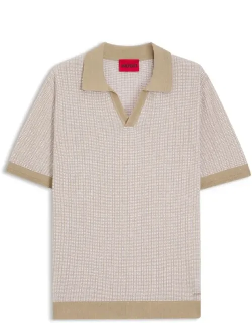 Johnny-collar Sweater