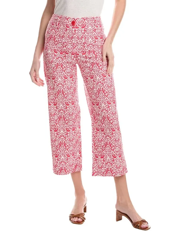 Woven Linen-blend Pants