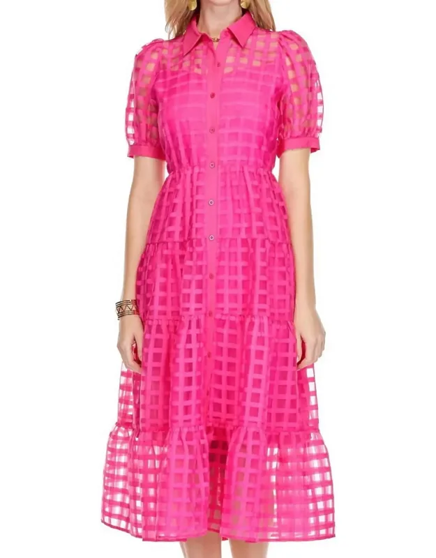 Puff Sleeve Tiered Maxi Dress