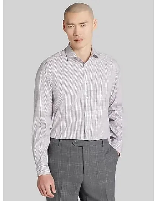 Big & Tall Slim Fit Ultra Performance Stretch Plaid Dress Shirt