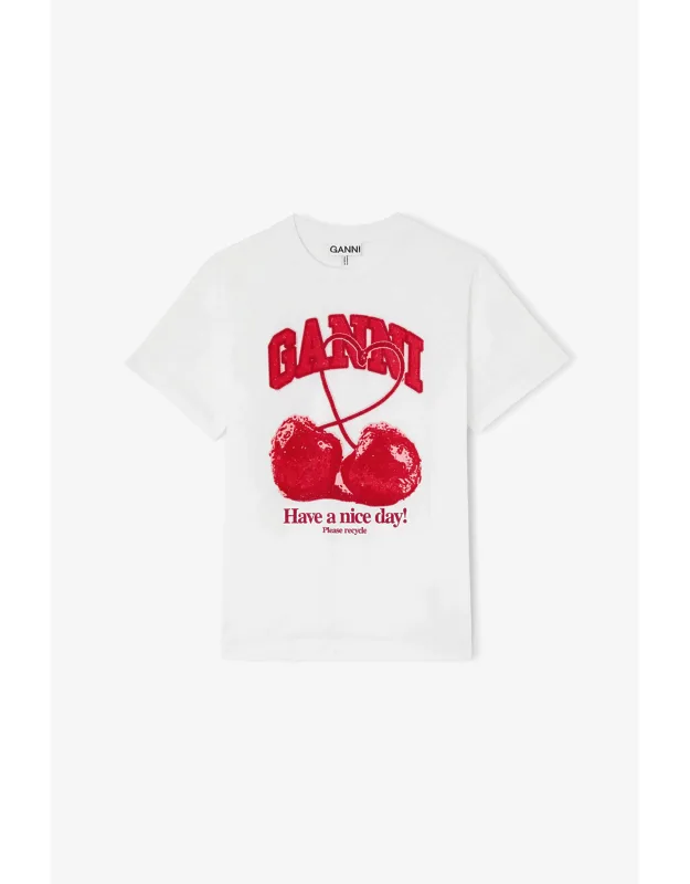 White T-shirt With Cherry