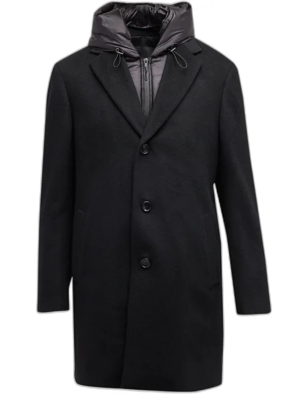Trenton Topcoat With Insulated Hooded Bib