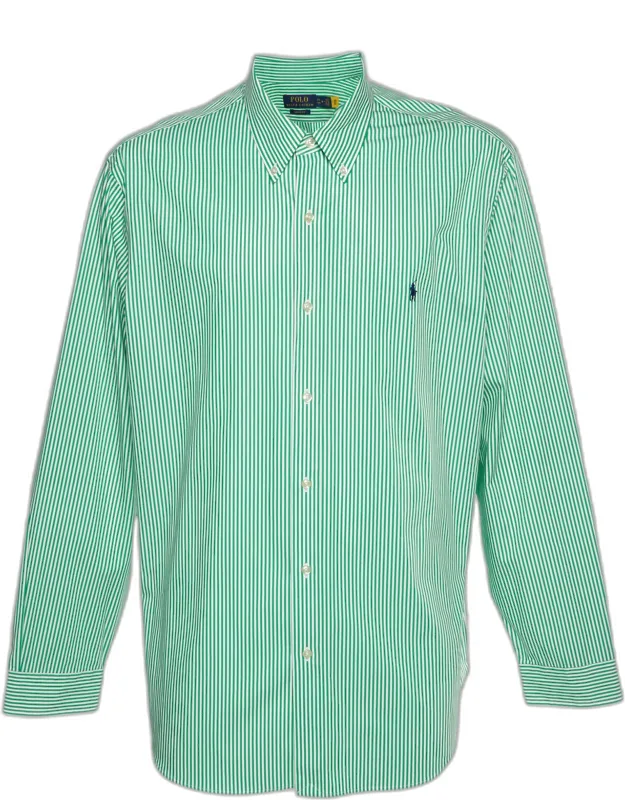 Stripe Cotton Button Down Shirt