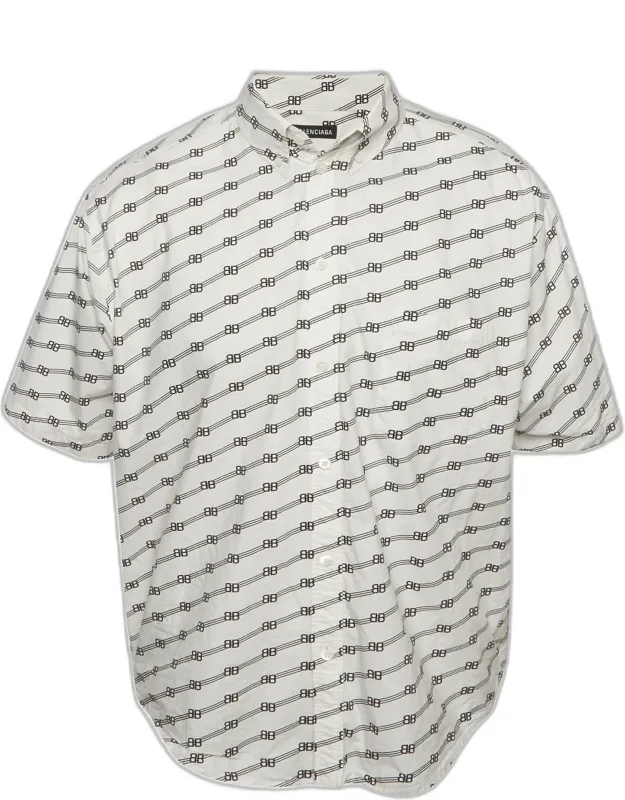 Monogram Cotton Short Sleeve Shirt