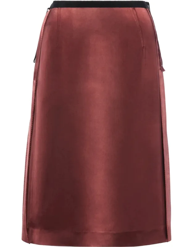 Satin Midi Skirt