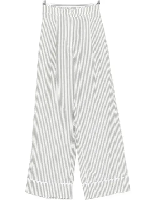 Striped-pattern Pants