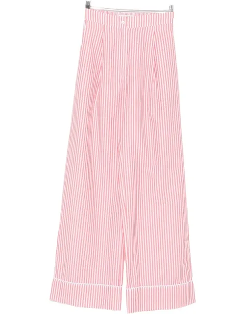 Striped-pattern Pants