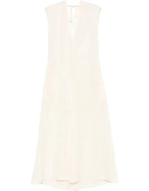 V-neck Back-tie Maxi Dress