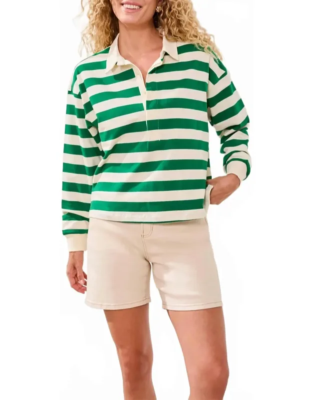 Rugby Long Sleeve Polo Top