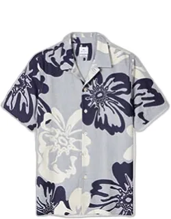 Floral Jacquard Short-sleeve Shirt