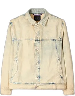 Bleach-wash Denim Jacket