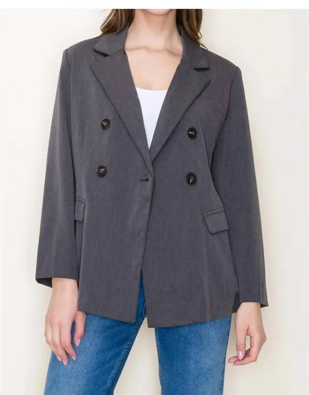 Tailored Loose Fit Lined Blazer