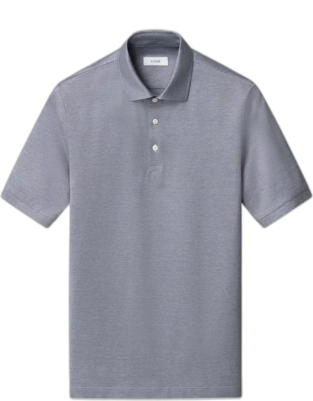 Filo Di Scozia Cotton Jacquard Polo Shirt