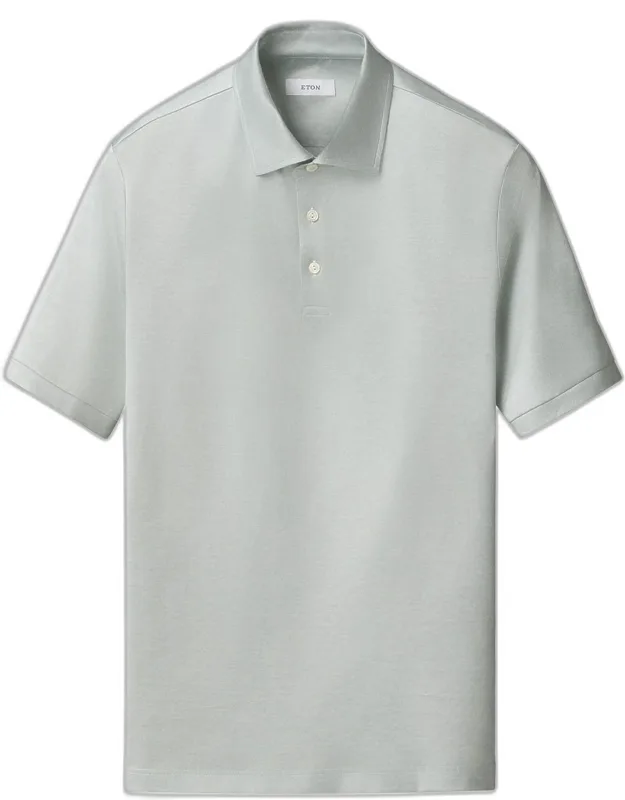 Filo Di Scozia Cotton Jacquard Polo Shirt