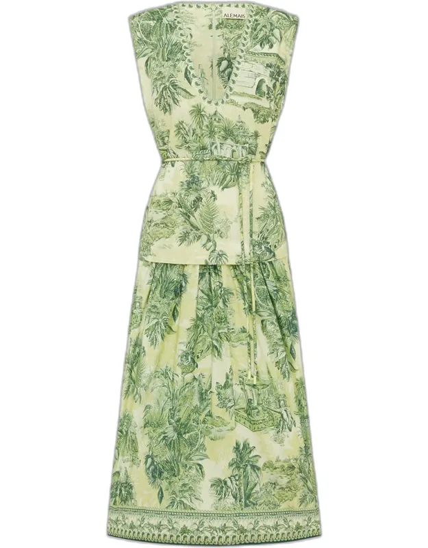 Printed Midi Dress