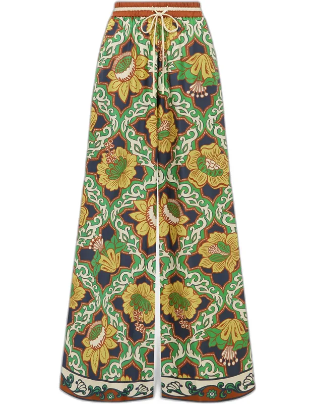 Silk Palazzo Pants