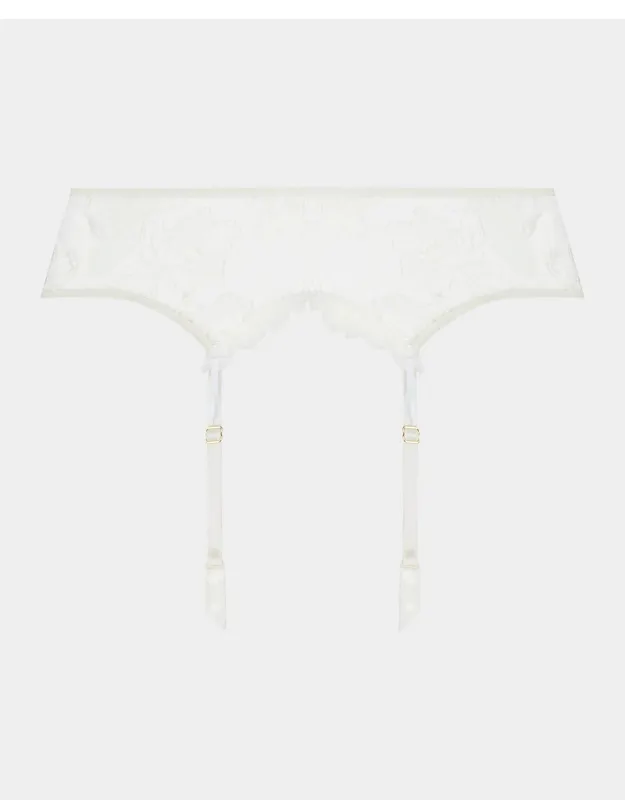 Sublime Organza Embroidered Lace Suspender Belt