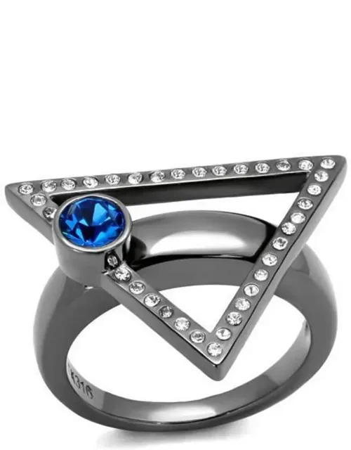 Light Stainless Steel Ring With Top Grade Crystal